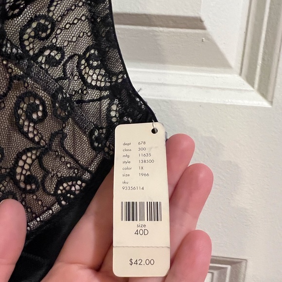 Black Cacique Balconette Bra 40D NWT - Picture 4 of 6